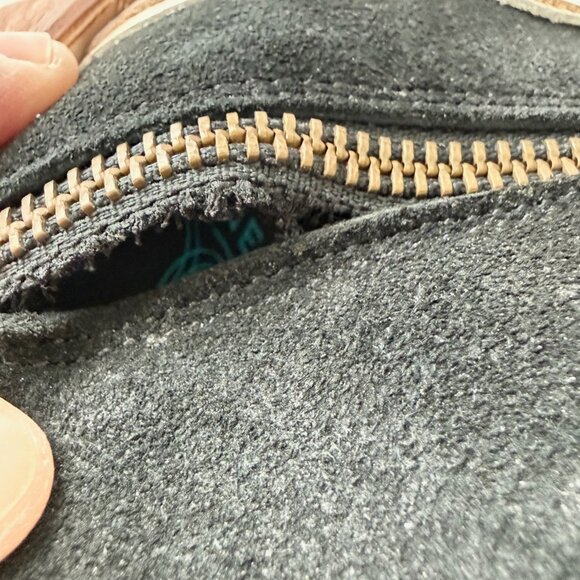 Lane RODEO HOUSTON Cowboy Booties Brown Western Snip Toe Short Boots Women 8 - Picture 8 of 13